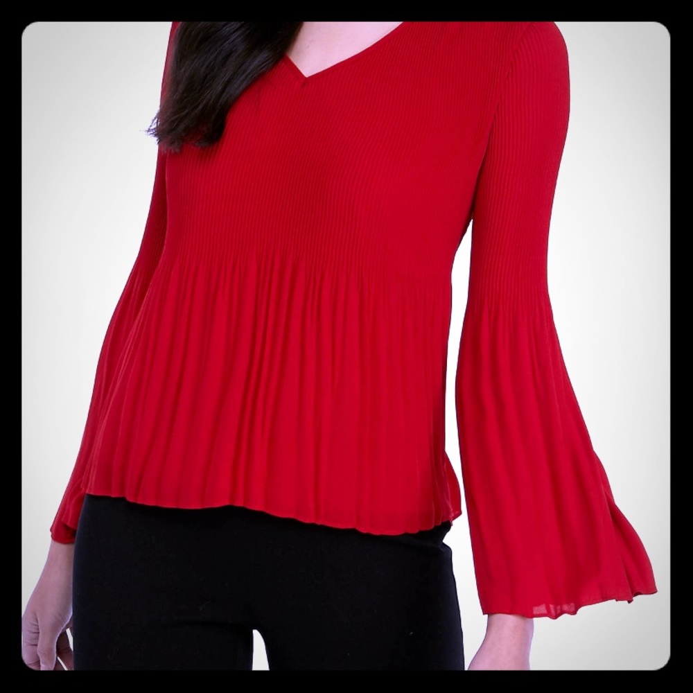 NWT The Limited Glory Red Polyester Blouse